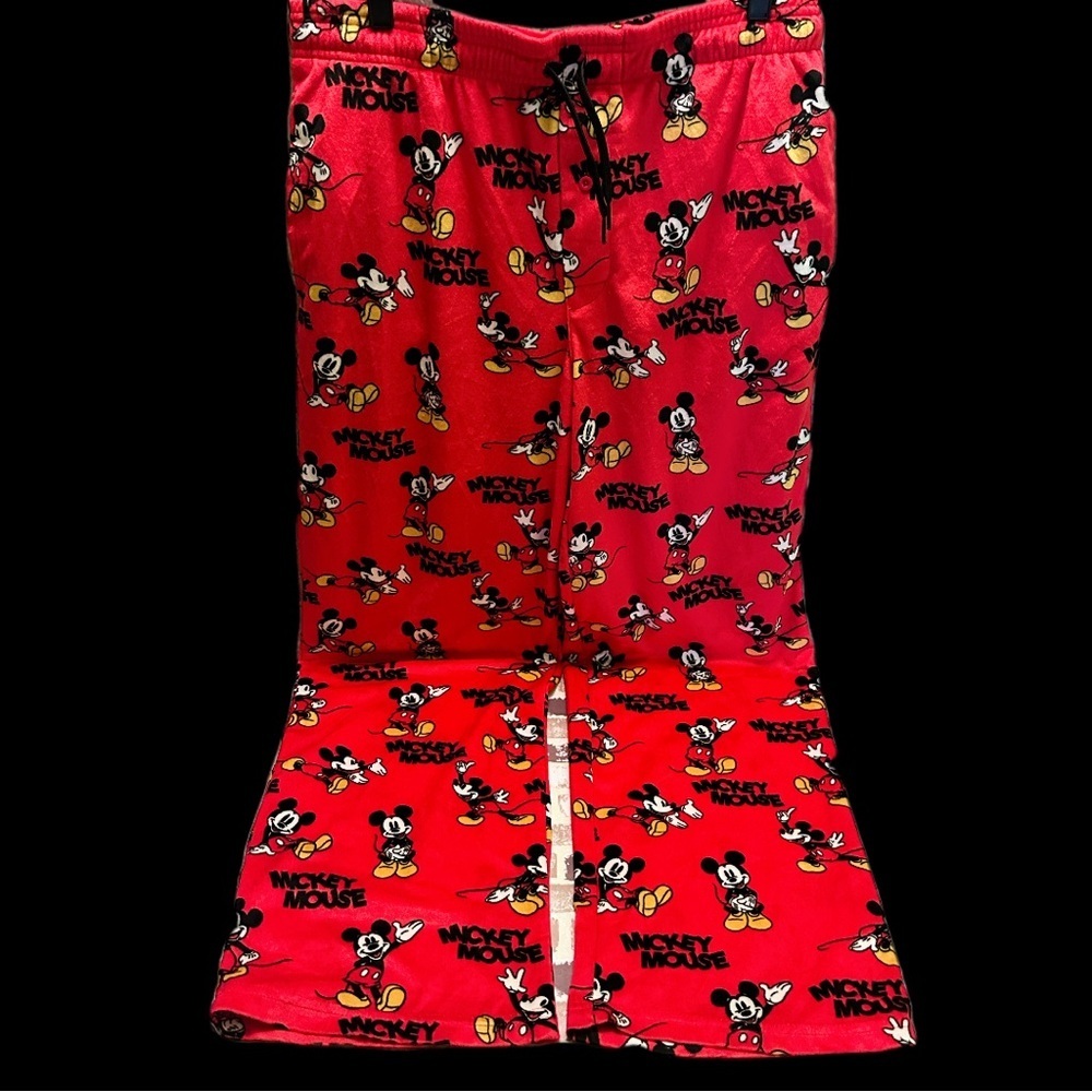 Disney Men’s Mickey Mouse Red Lounge Pants L
